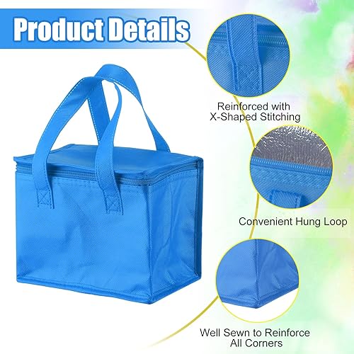Miniatura 3 de Mifoci Paquete de 6 bolsas aisladas para entrega de alimentos a granel, 16 x 10 x 13 pulgadas, bolsas aisladas para llevar, bolsas de compras