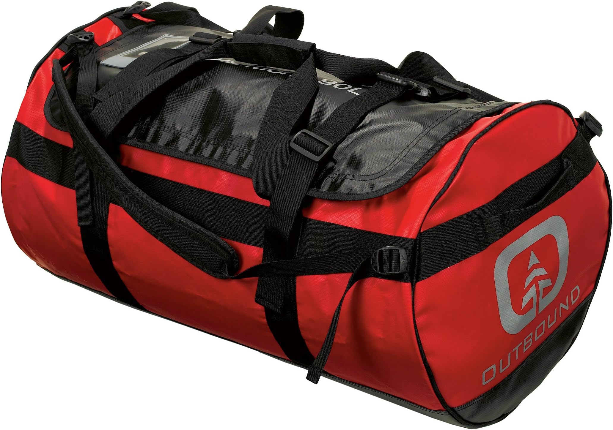 Outbound Heavy Duty PVC Splashproof 90 Liter Expedition Duffle (Red, Large)