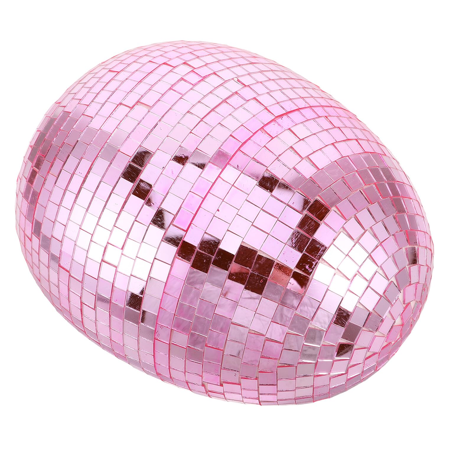 Boule déco à facettes rose 23 cm à offrir pour illuminer une table de fête