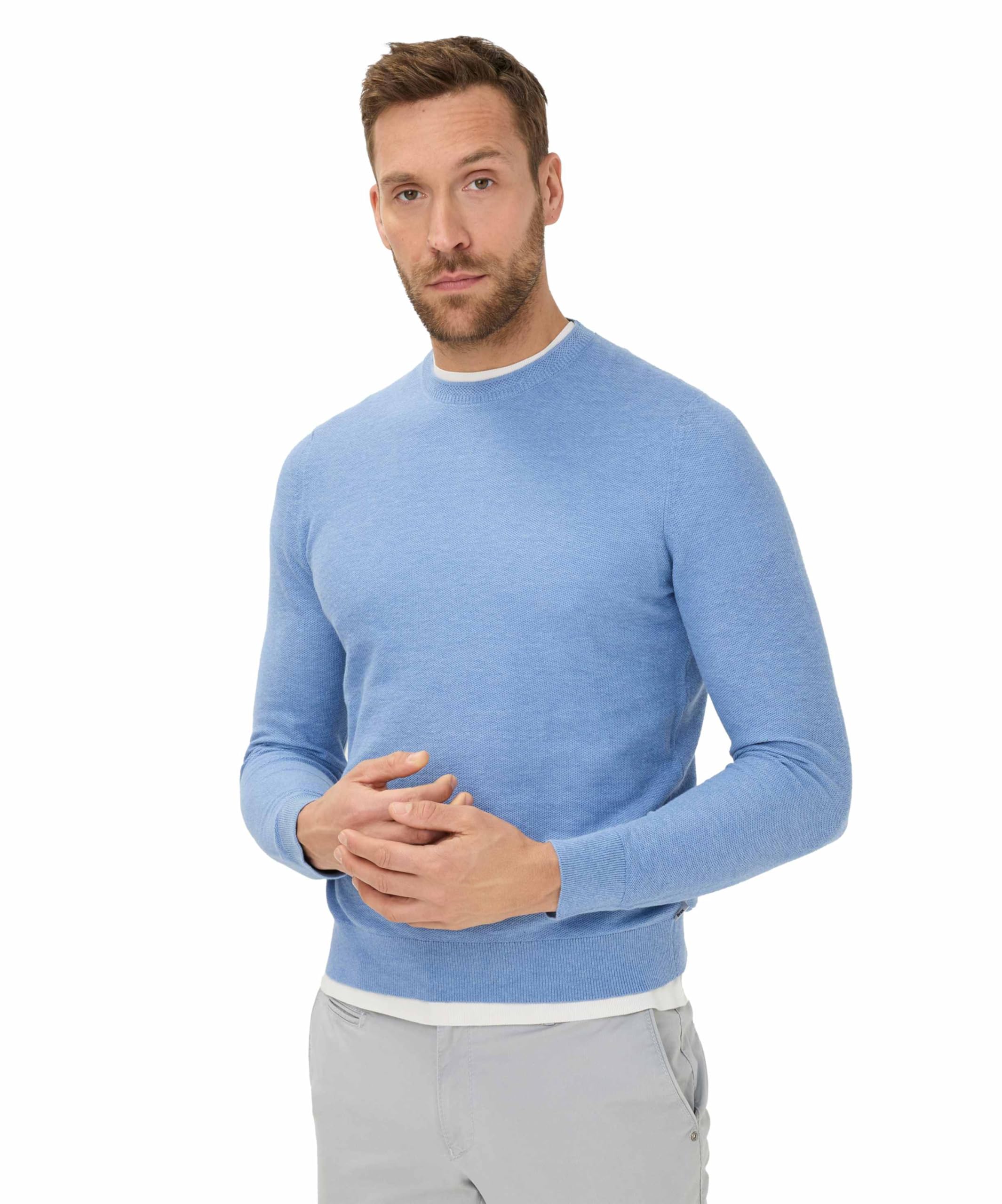 BRAX - Herren Pullover Rundhals, Style Rick (24-4108)
