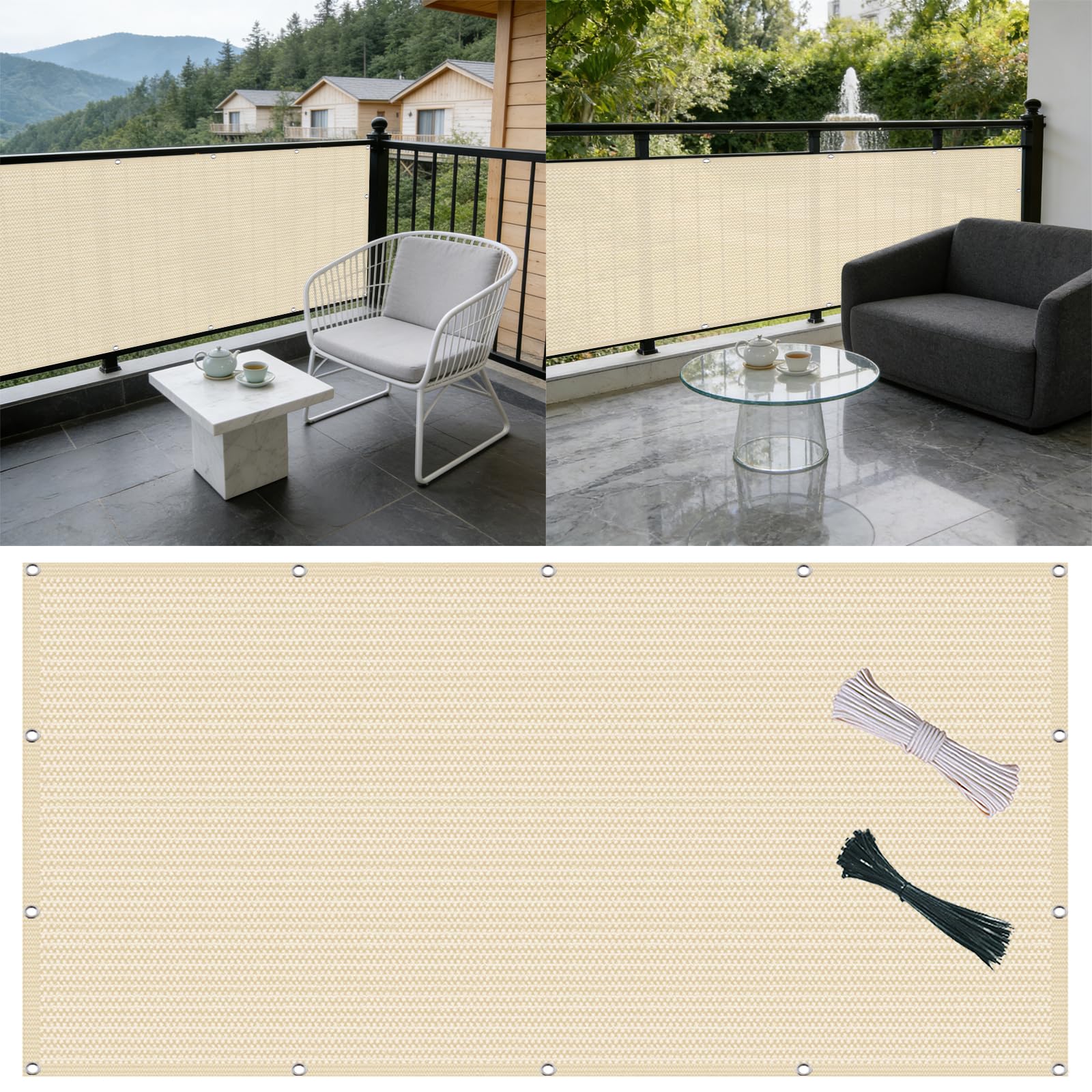 Brise vue balcon contre le vent pour savourer vos moments de détente au soleil
