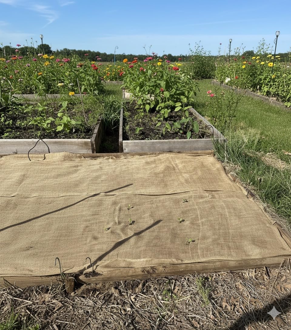 40-inch by 50 Yards Long Burlap Cloth Fabric roll, Medium-Weight Burlap Fabric Measuring 40 inches by 150 feet. Great for Gardening Liners, Weed barriers, and Erosion Control