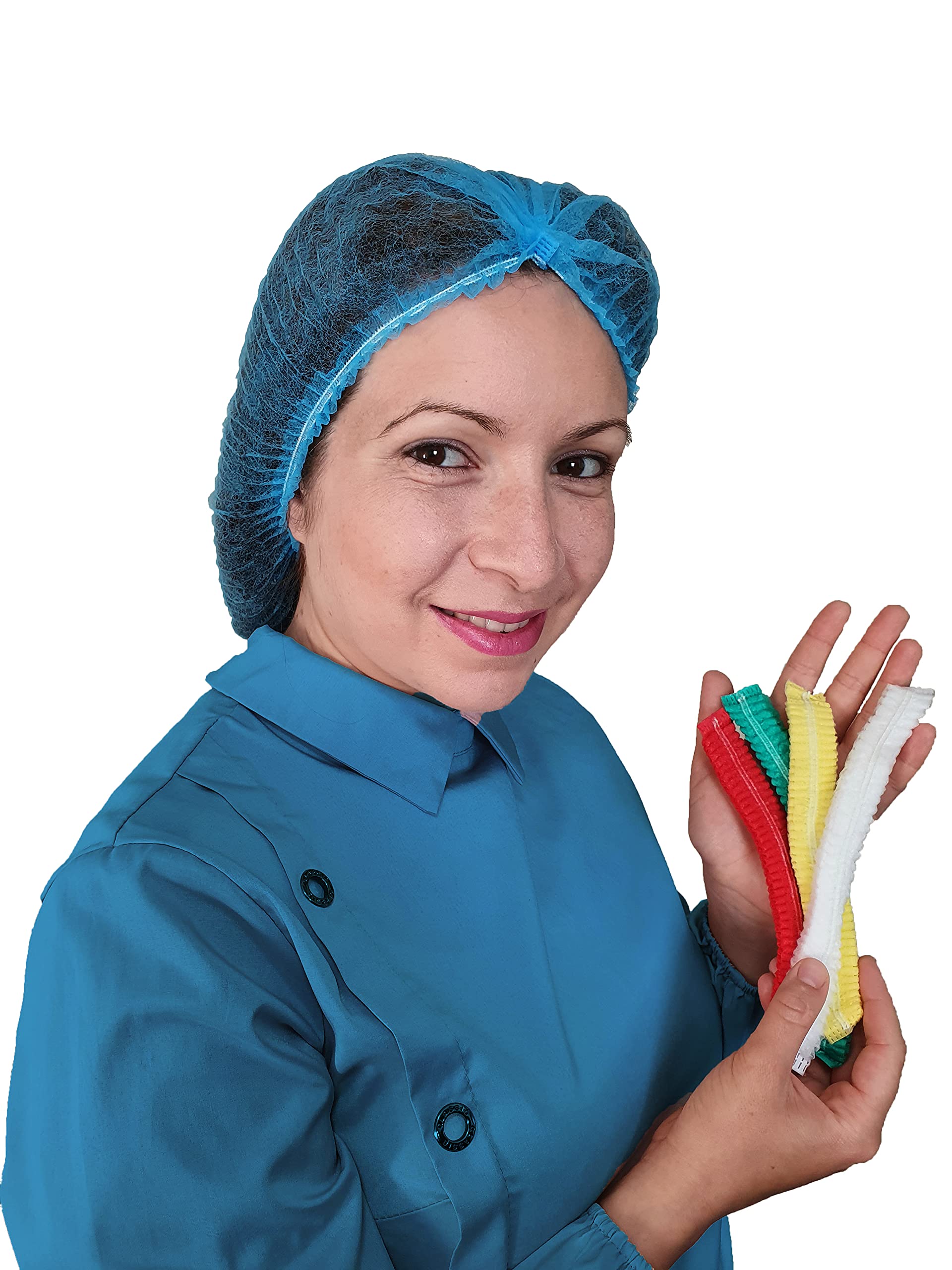Rete per capelli usa e getta, 51 cm, materiale non tessuto, ideale per cucina, catering, industria alimentare, laboratori, capelli protettivi, produzione britannica (21 '', nero, 1000)