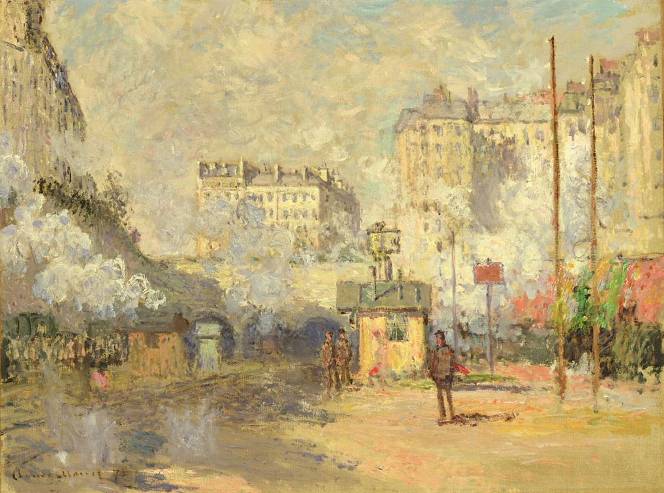 Póster de Gare Saint Lazare de Monet impresión de 60x90cm para pared 5