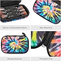 Vista 4 de Casemaster by GLD Products Sentinel 6 - Estuche para dardos con capacidad para accesorios adicionales, puntas, ejes y vuelos, compatible con punta