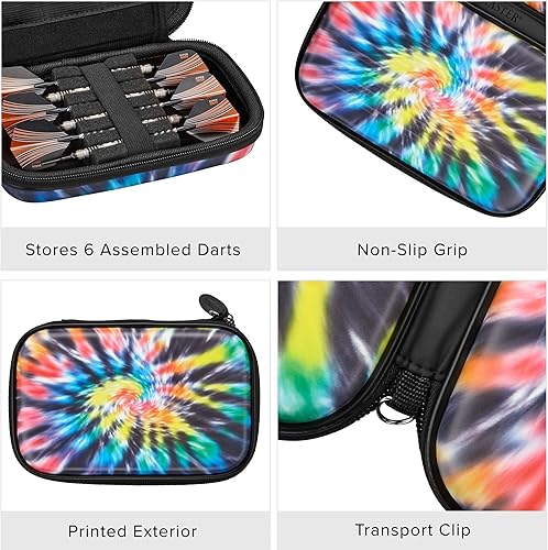 Miniatura 4 de Sentinel - Estuche para 6 dardos con capacidad para accesorios adicionales, puntas, ejes y vuelos, compatible con dardos de acero y punta suave,