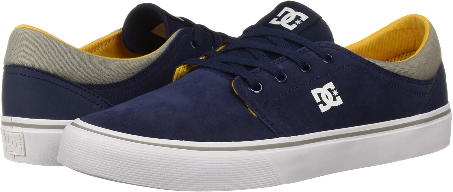 DC Men's Trase Sd Skate Shoe 7 D D US Navy/Yellow