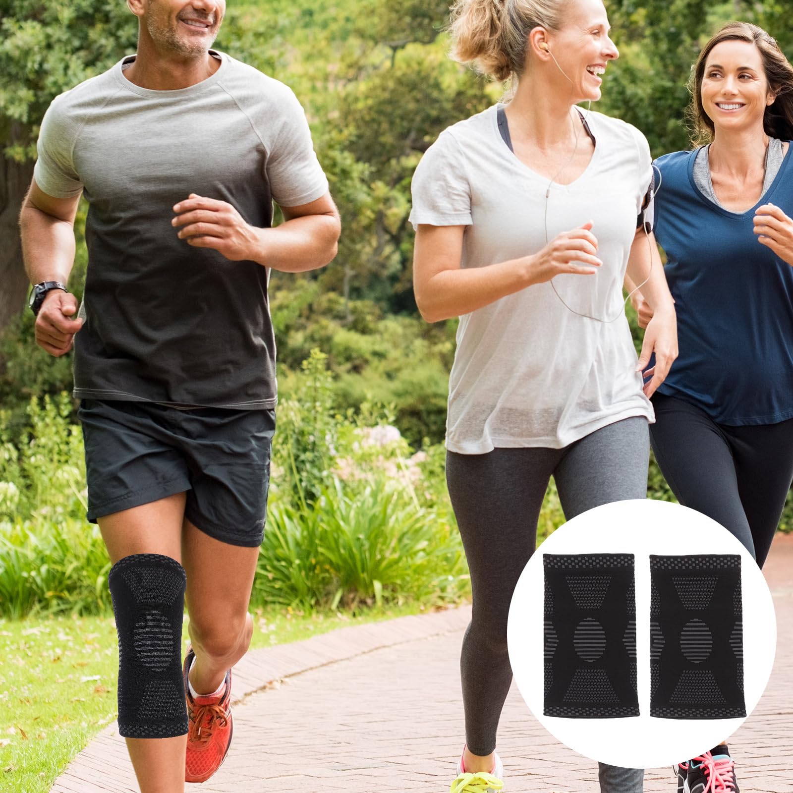 VANZACK Knee Pads for Kids Youth Adult Breathable Elastic Knee Brace Volleyball Knee Pads Anti Slip Sponge Kneepads Brace Knee Braces for Outdoor Dance Running Skating Basketball Football Sports