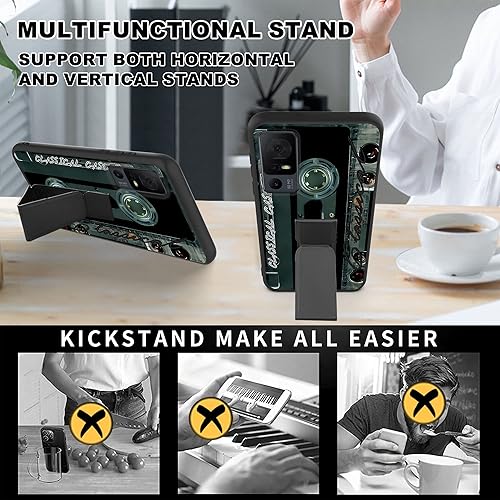 Miniatura 10 de Funda para TCL 40XE Astronautas lindo tema con protector de pantalla desmontable Funda de teléfono para TCL 40 XE funda suave TPU elegante cubierta