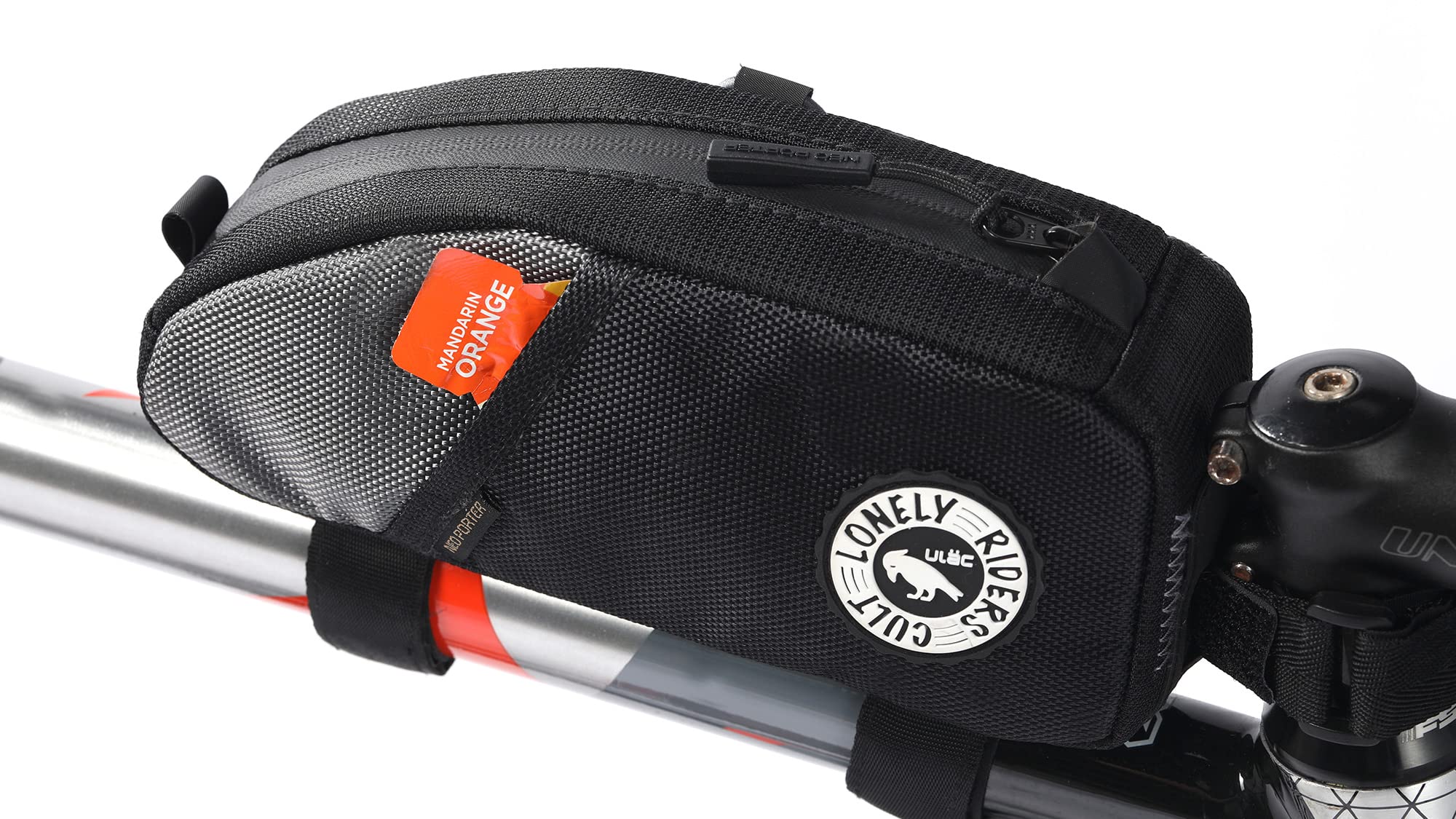ULAC Borsa Telaio Bici Accessori - Borsa Bici Telaio Impermeabile 1,2L Portaoggetti Complementi Bici Borsa Telaio MTB Fissaggio Tubo Superiore 18x9x5,5 cm per Attrezzi Ciclismo