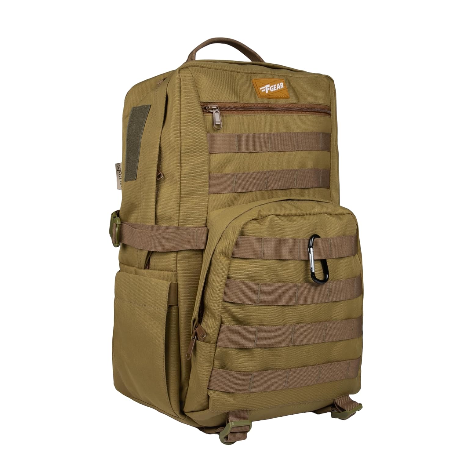 F Gear Grecale 25L, Camping Travel Hiking Tourist Outdoor Trekking Bag|Molle Rucksack Backpack|Multipurpose Bag|Hidden & Access Pocket|Padded Back&Shoulder Straps|Lightweight Backpack|Unisex