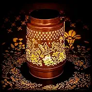 Hummingbird Outdoor Lanterns – Heritage-Style Metal Garden Decorative Lantern, Warm LED Glow – Cozy Porch, Patio, Balcony, Yard & Garden Birds Decor | Charming Gifts for Gardeners Woman, Mom & Grandma