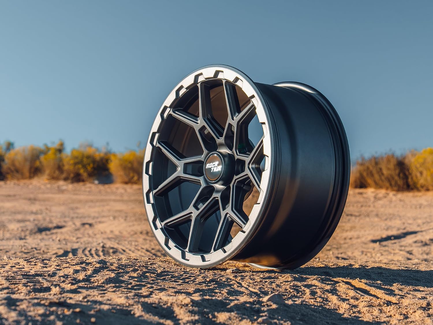 RockTrix RT107 17x8.5 Wheel 6x5.5 Compatible with Toyota Tacoma, 17 Inch Matte Gunmetal Rim 6x139.7 +25mm Offset, 5.73" Backspacing, Also Fits 2002-2026 Toyota 4Runner, FJ Cruiser, 1999-2006 Tundra