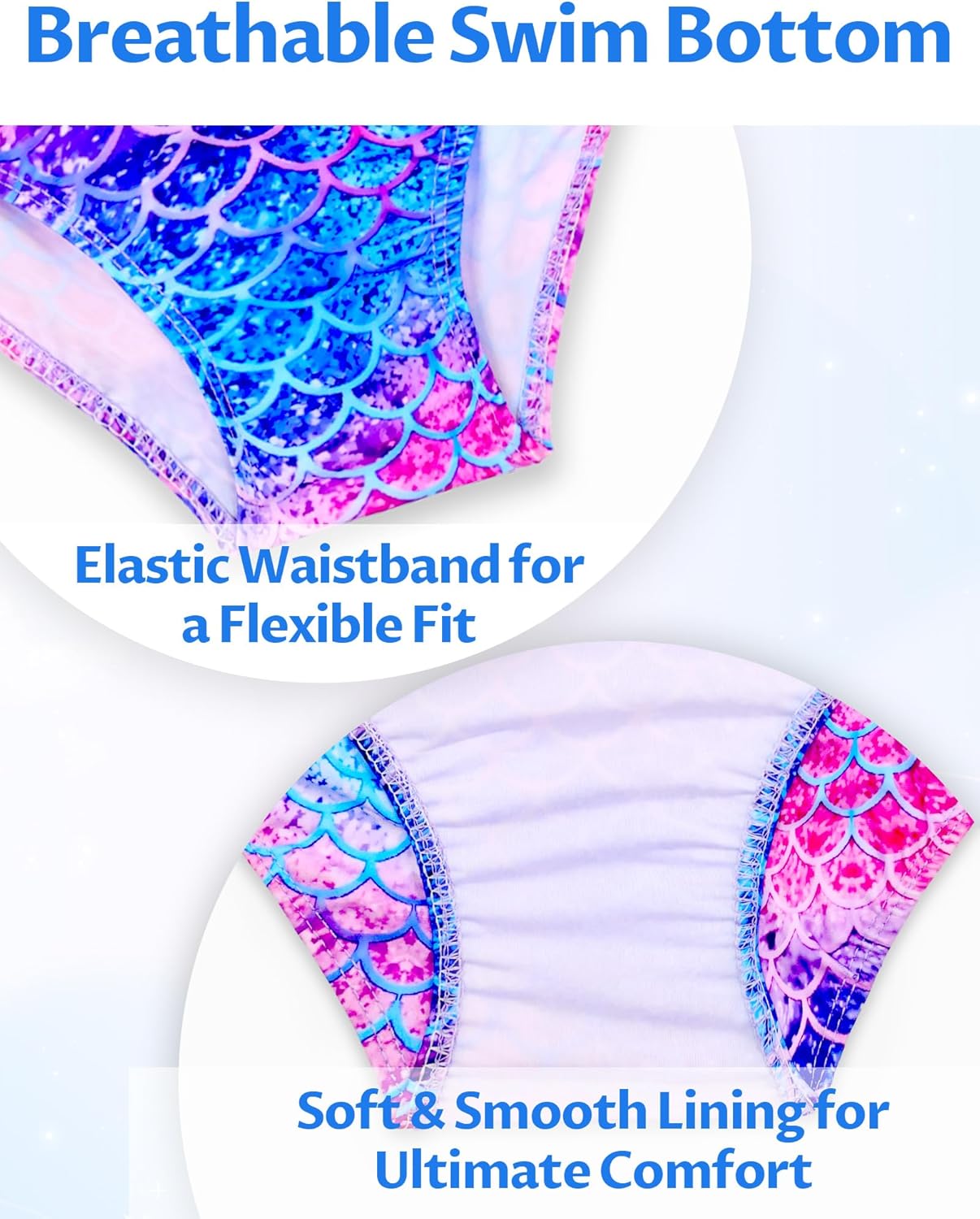 Bathing Suit for Girls 2 Piece Sleeveless Swimsuit Camisole Swimwear with Briefs UPF 50+ Sun Protection - Image 5