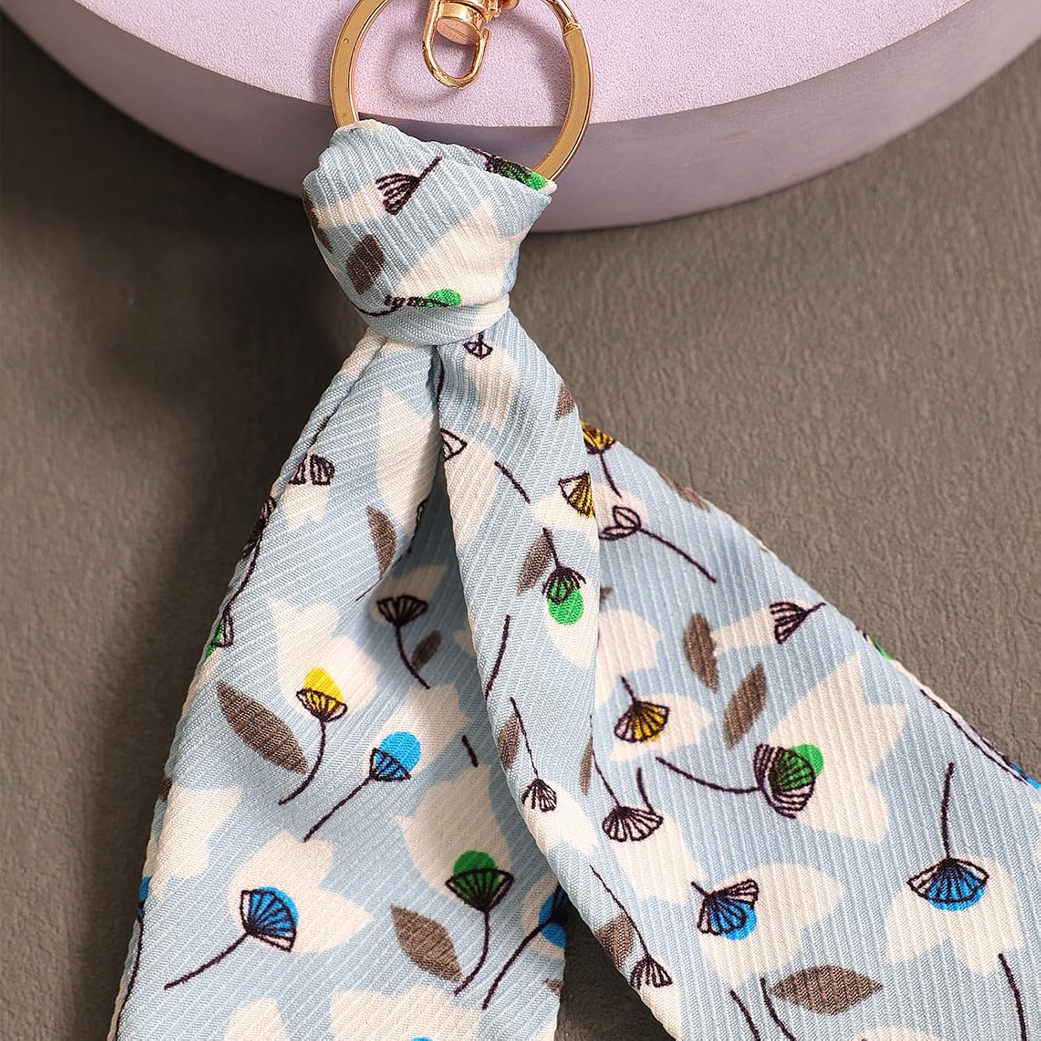 Angyape Cute Bow Keychain Flower Boho Keychain Fall Bag Charms Purse Charms for Handbags Gifts for Women - Image 7