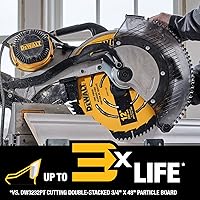 Vista 3 de DEWALT Hoja de sierra de acabado fino 80T de 12 pulgadas (DWA11280)