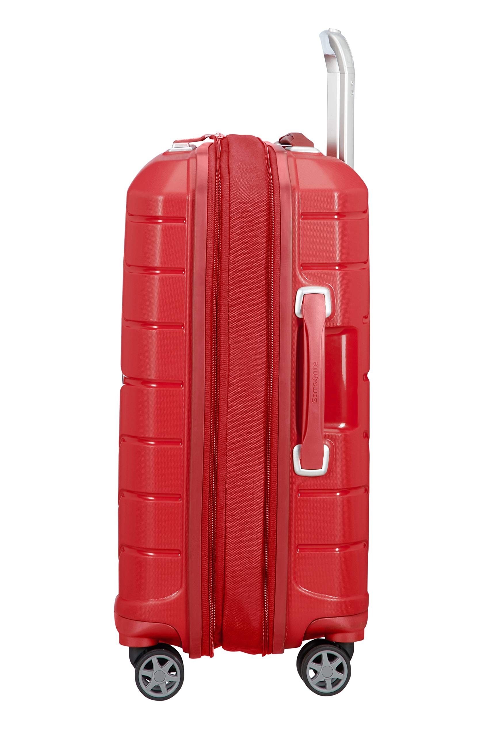 Samsonite Flux - Spinner S, Equipaje de mano expandible, 55 cm, 37/44 L, Rojo (Red)