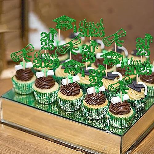 Miniatura 58 de 30 piezas 2024 de graduación 2024 decoración para cupcakes de doble cara clase de 2024, diploma 2024, felicitaciones graduadas, decoraciones