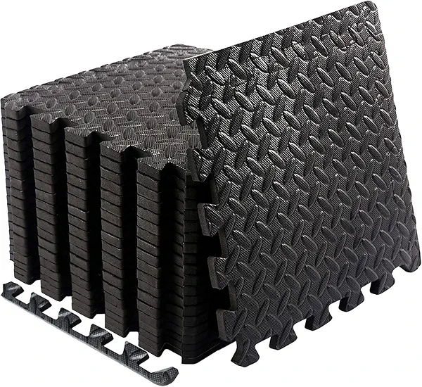 Exercise Mat Puzzle Floor Mat Tiles EVA Foam Gym Flooring Mats, 20 SQ.FT Interlocking Foam Floor Tiles Gym Equipment Workout ym, Yoga, Gymnastics