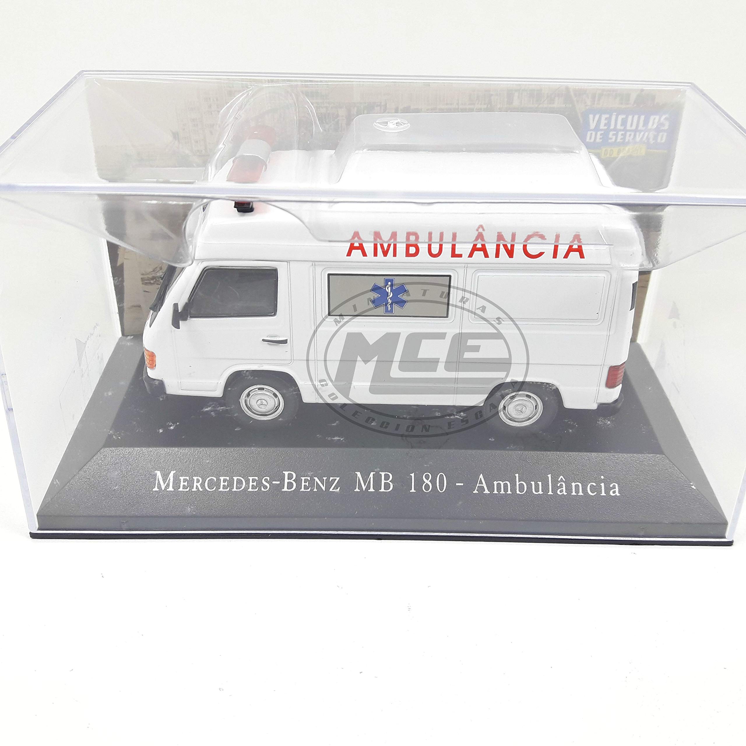 Desconocido 1/43 Mercedes-Benz MB 180 2.4 Ambulancia 1995 VEHÍCULOS Servicio Brasil