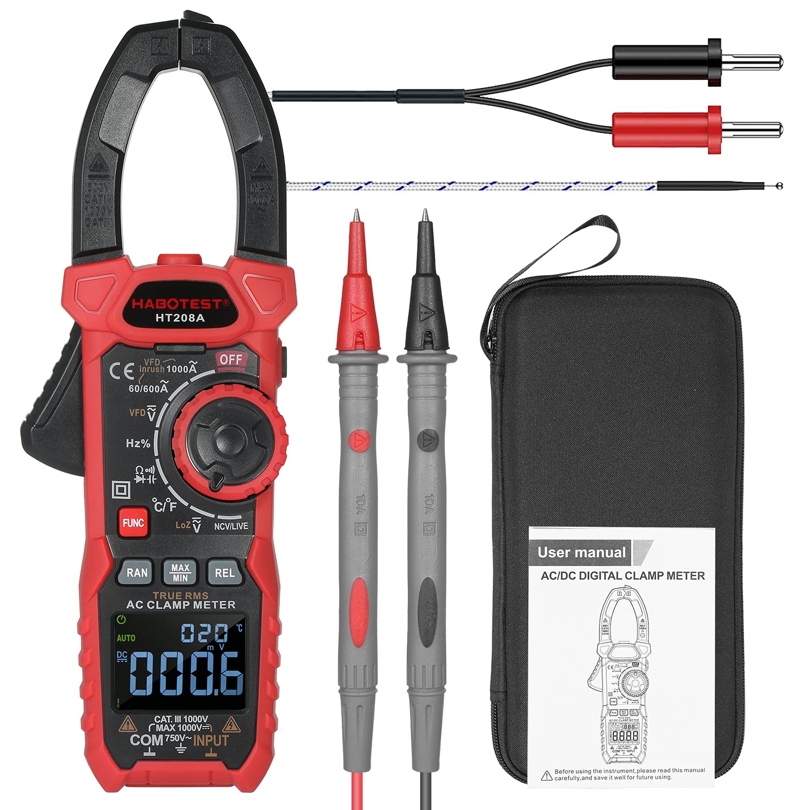 Buy Tendia AC Digital Clamp Meter TrueRMS Multimeter AntoRanging