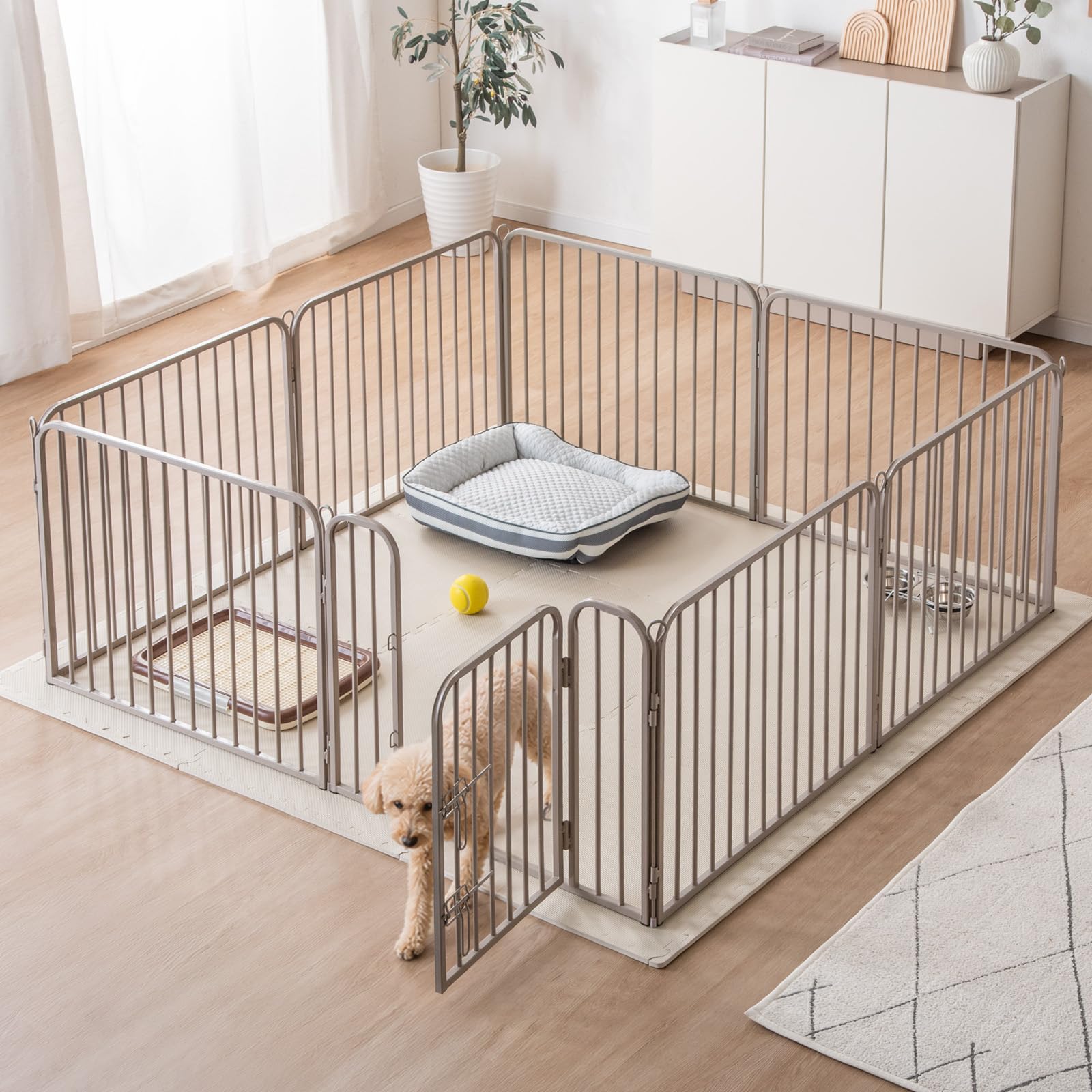 タンスのゲン ペットサークル 高さ 60cm バリアフリー 屋内外兼用 Amazon.co.jp: タンスのゲン ペットサークル RENEW 高さ 60cm バリア