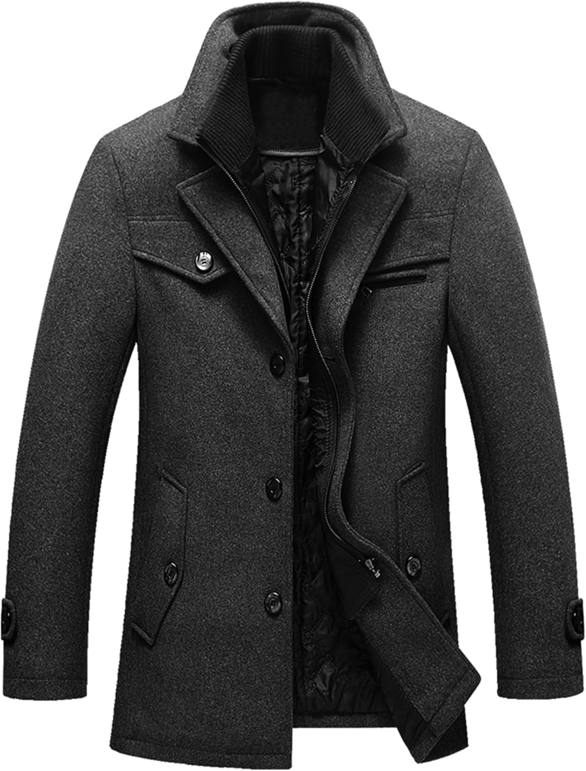 Men's Tebreux Single Breasted Winter Jacket