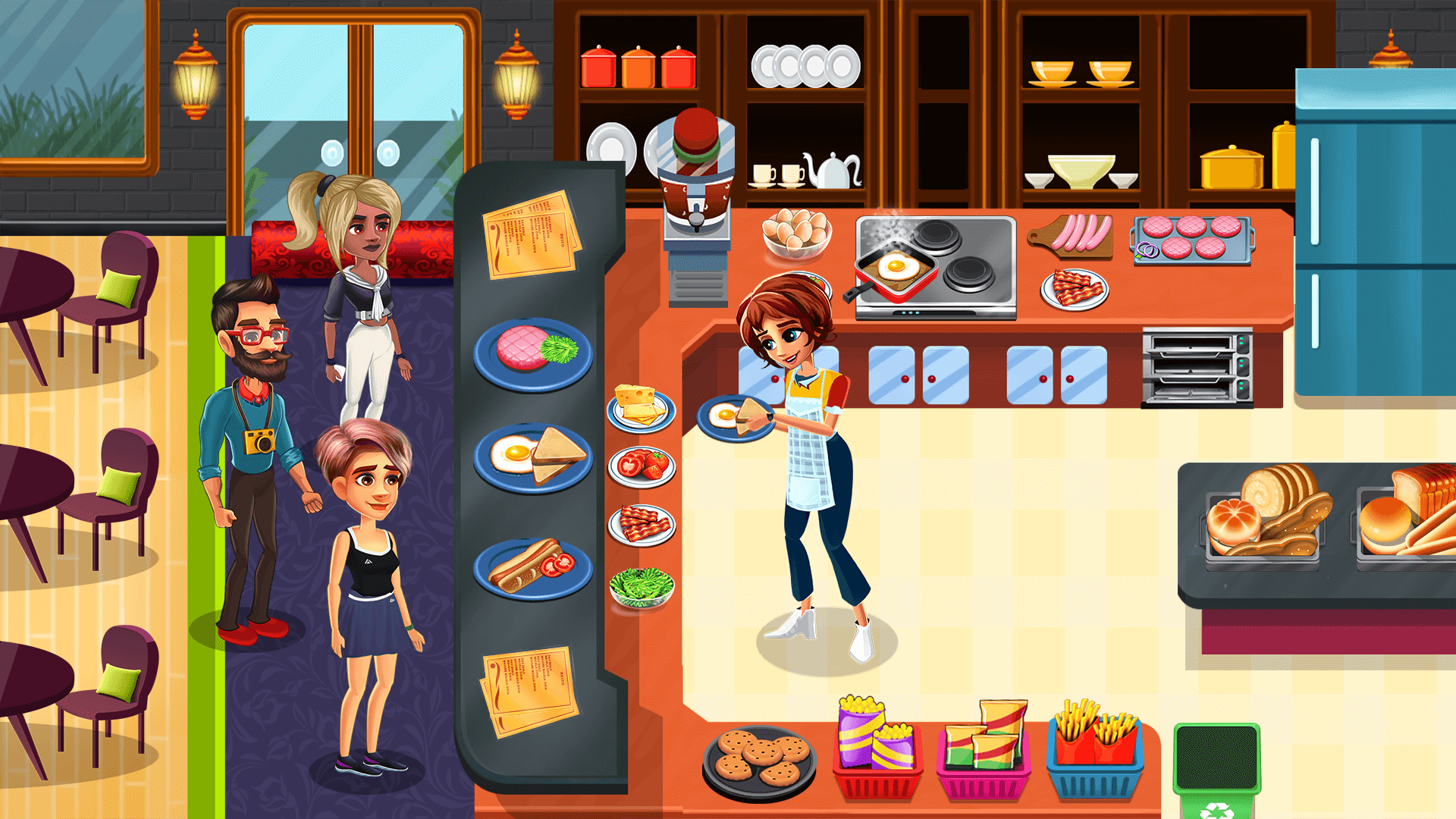 Kitchen Timer Gameplay Android Cooking Corner Game - Time Management Cooking Simulator Games - App on ...