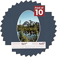 Vista 70 de Tapete de 5 x 7 para fotos de 4 x 6 pulgadas, con apertura de tablero ovalado verde Honeydew precortado, sin ácidos, mate para proteger tus