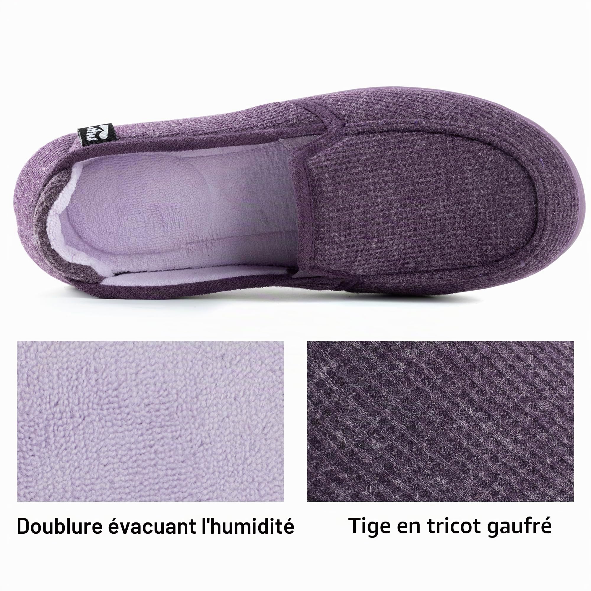 RockDove Chausson à Capuche Bicolore pour Femme avec Semelle Intérieure Amovible