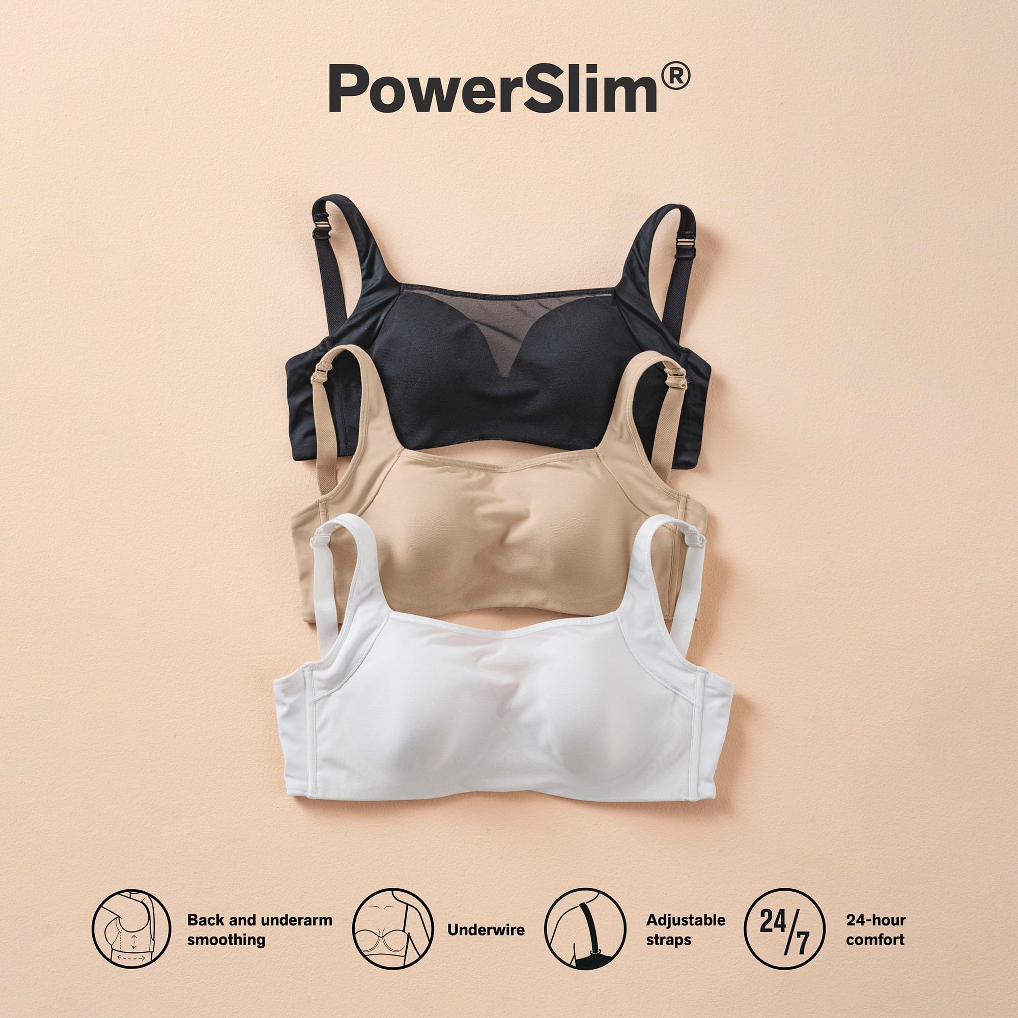 Leonisa Reggiseno Brastop con buona Copertura del Giromanica e della Schiena