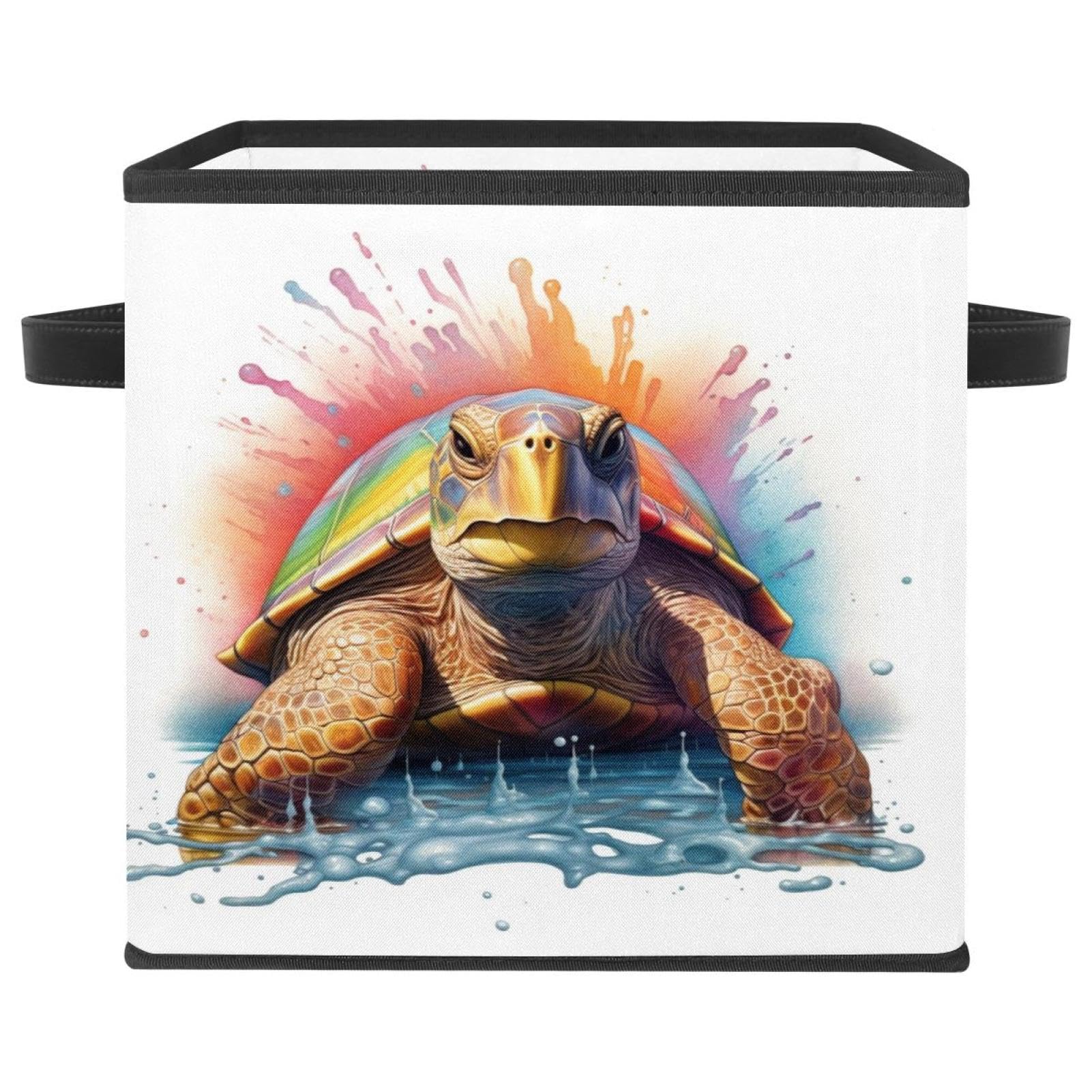 Boîte de rangement pliable tortue pour ranger les vêtements