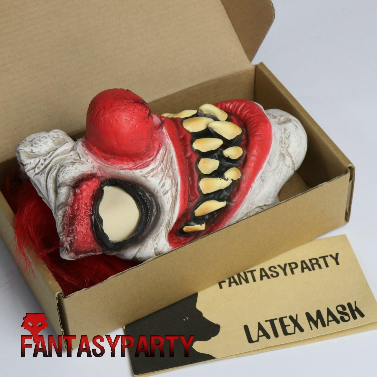Halloween Creepy Mask Costume Party Latex Scary Clown Mask - Image 7