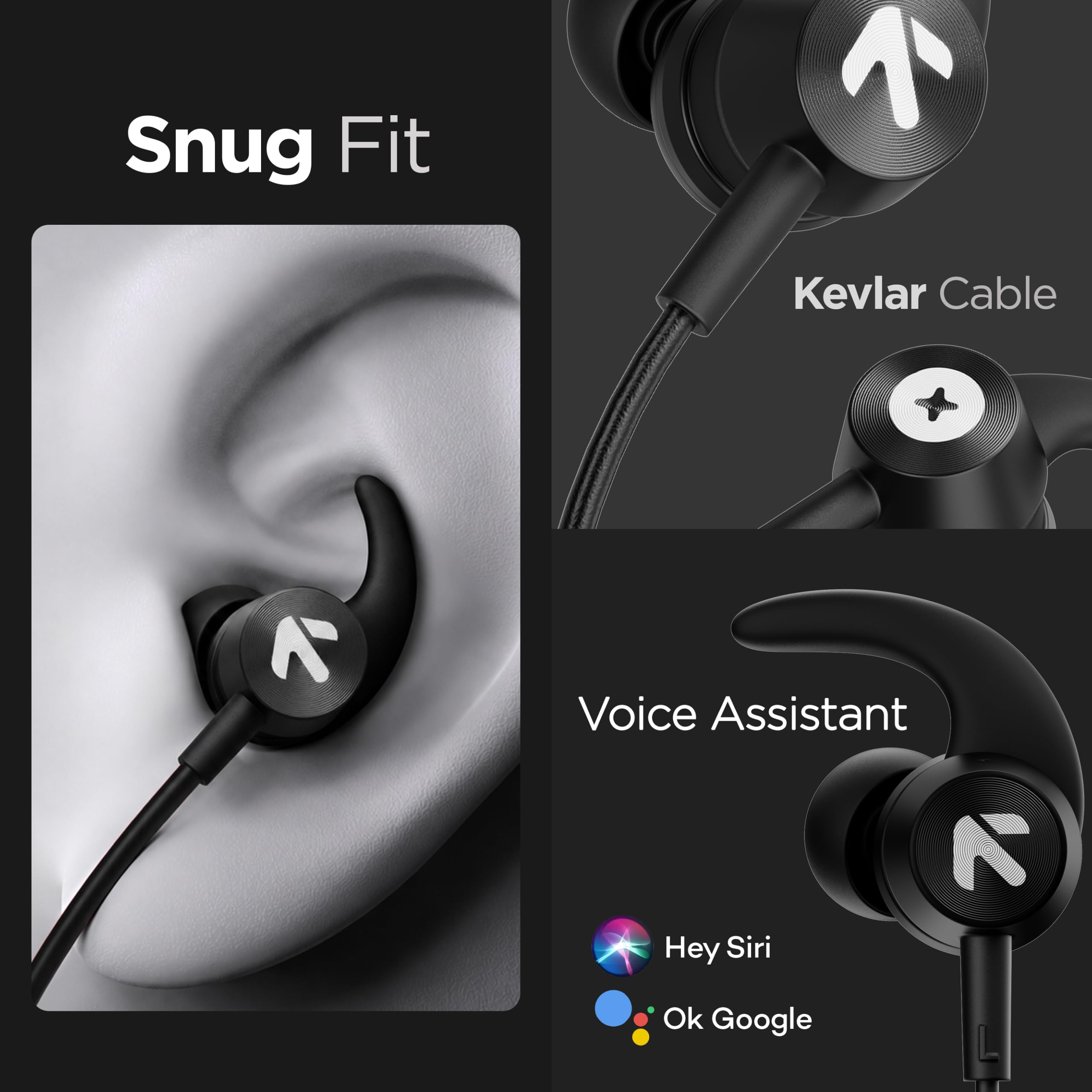 GOBOULT Bassbuds: Powerful Bass Wired Earphones -4