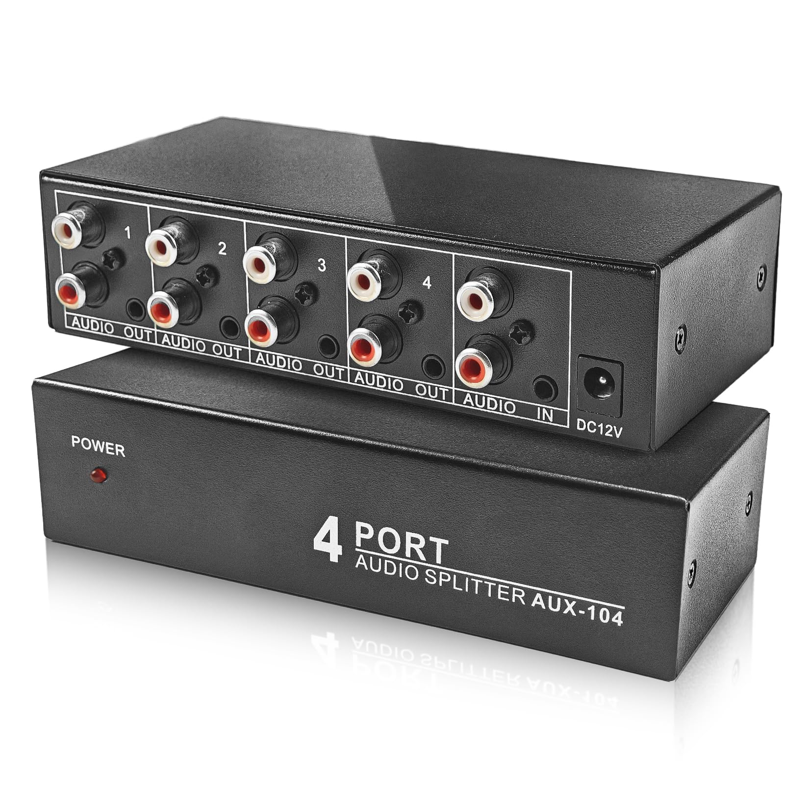 Amazon.com: 3.5mm Aux + RCA L/R Audio Splitter 1 in 4 Out