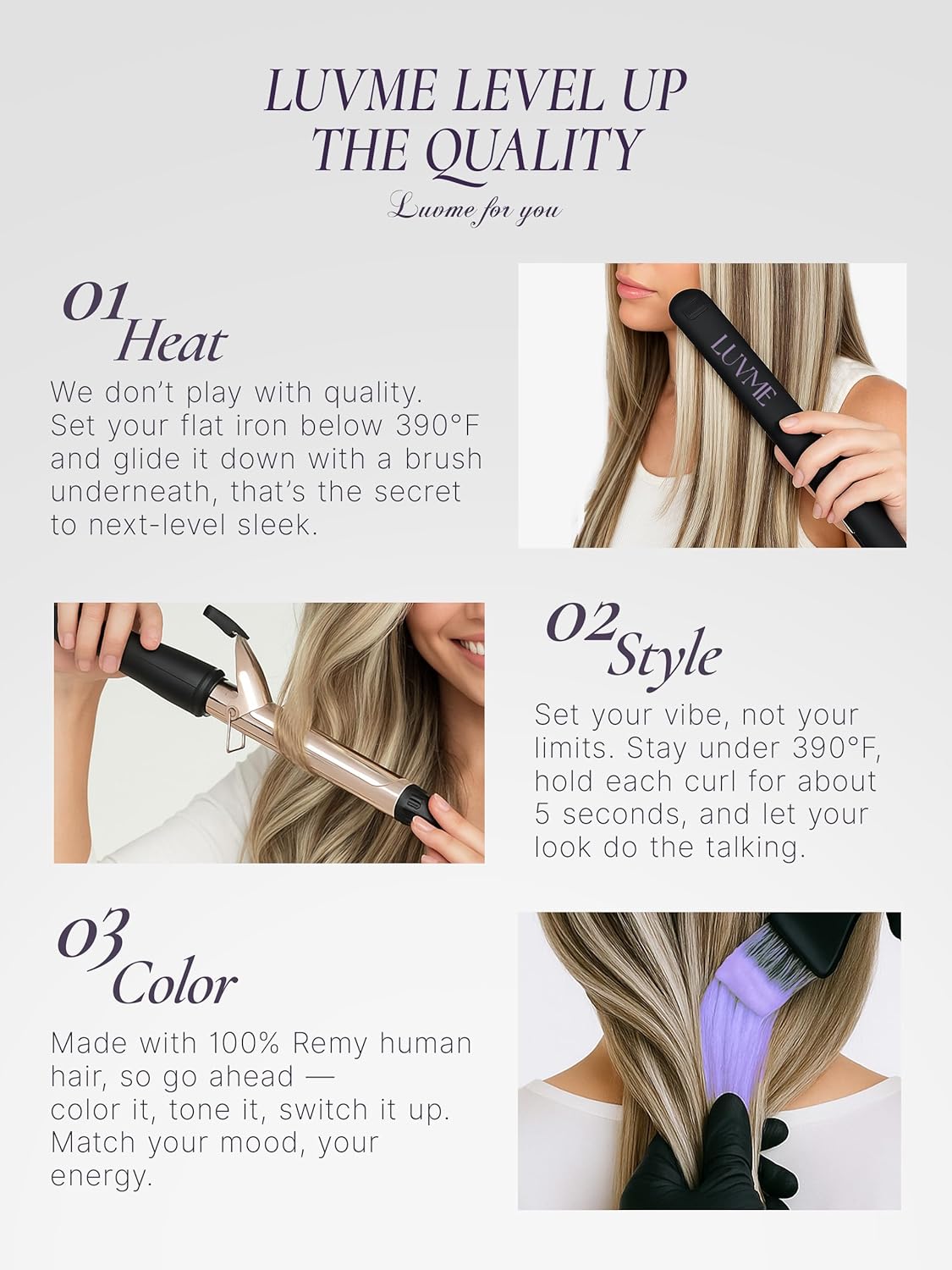 LUVME Handmade Weft Clip in Hair Extensions Human Hair 18 Inch 120g 7pcs Warm Ash Balayage Straight Soft & Natural Blend, Comfortable Invisible Clip-ins
