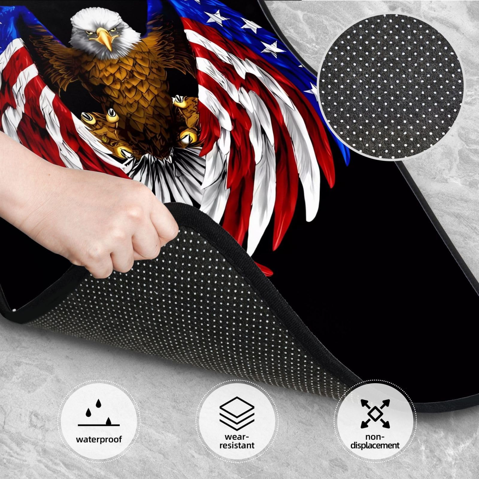 Retro Kanada Flagge Auto Fußmatten Set - 4-teilig Wasserdicht