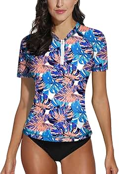 BesserBay Women Sun Protection Short Sleeve Rashguard Shirt