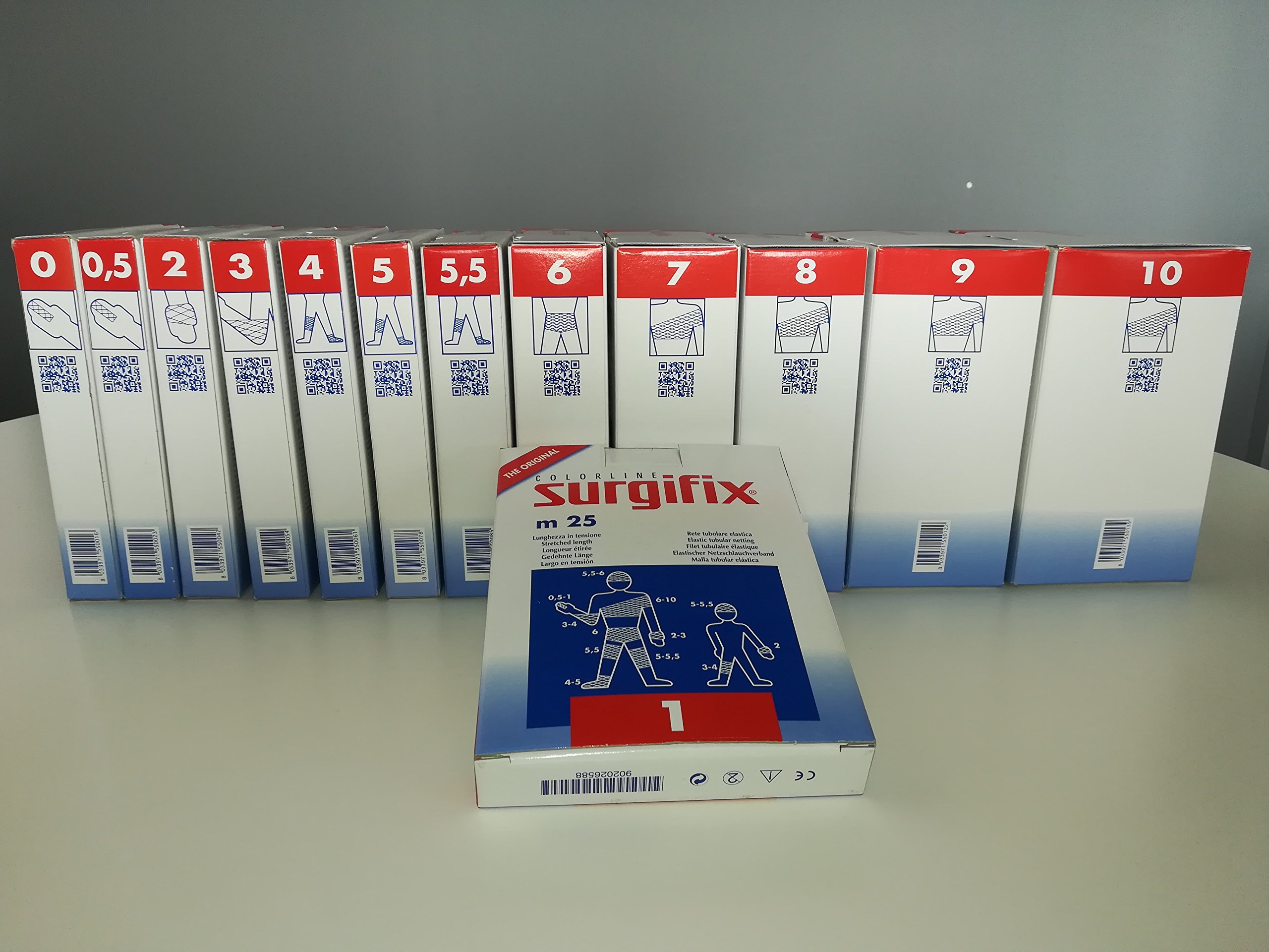 Surgifix GIMA 34701 Elastic Tubular Mesh, Gauge 1, 1 Piece, White