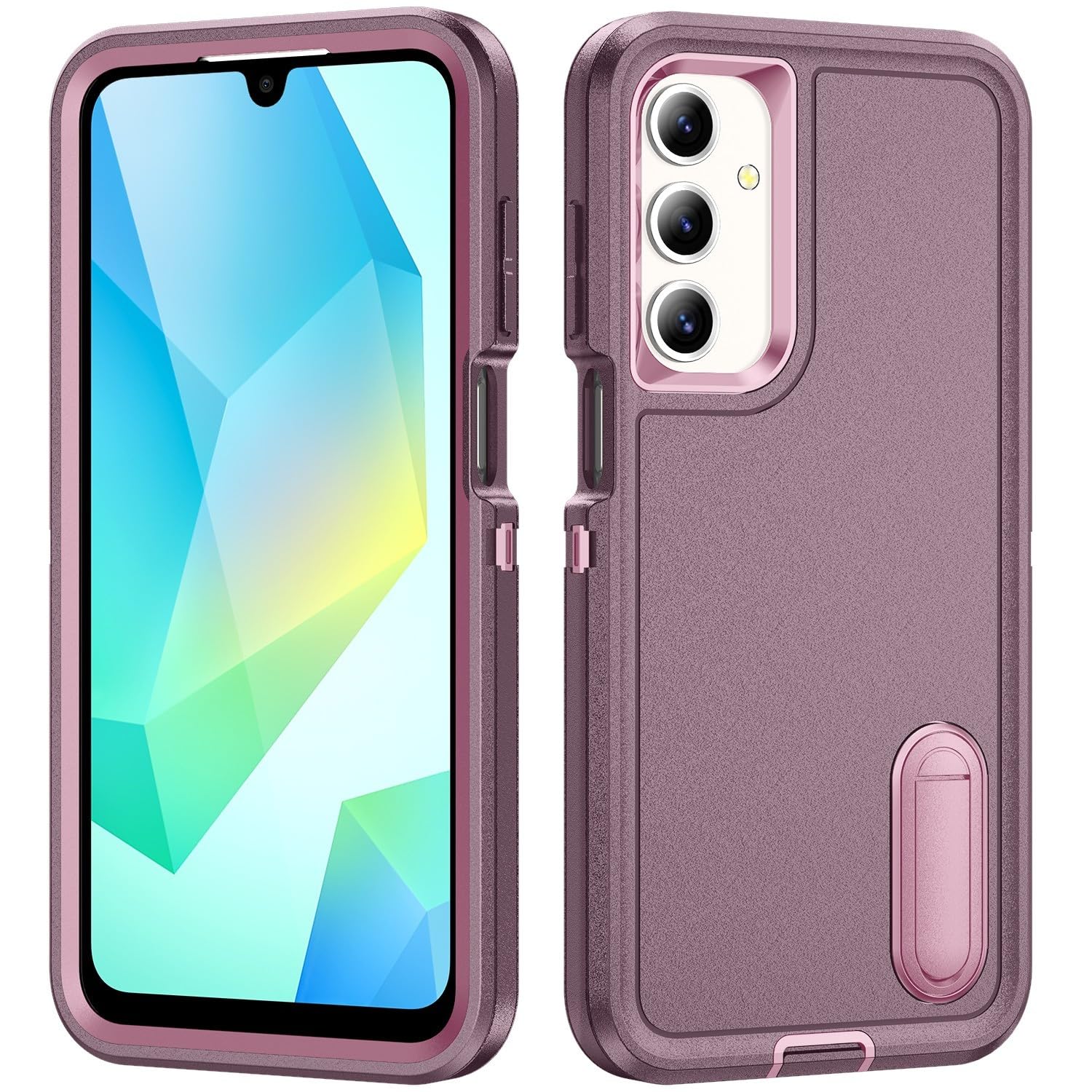 Coque Samsung S26 Plus violette triple couche intégrale en silicone rigide