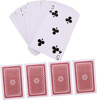 COLLBATH 1 Caixa De Cartões Portáteis Jogo De Pôquer Cartões De Festa Jogo De Mesa De Pôquer Favores De Festa Cartões De Jogo De Festa Cartão De Jogo Profissional Cartão De Jogo Grande