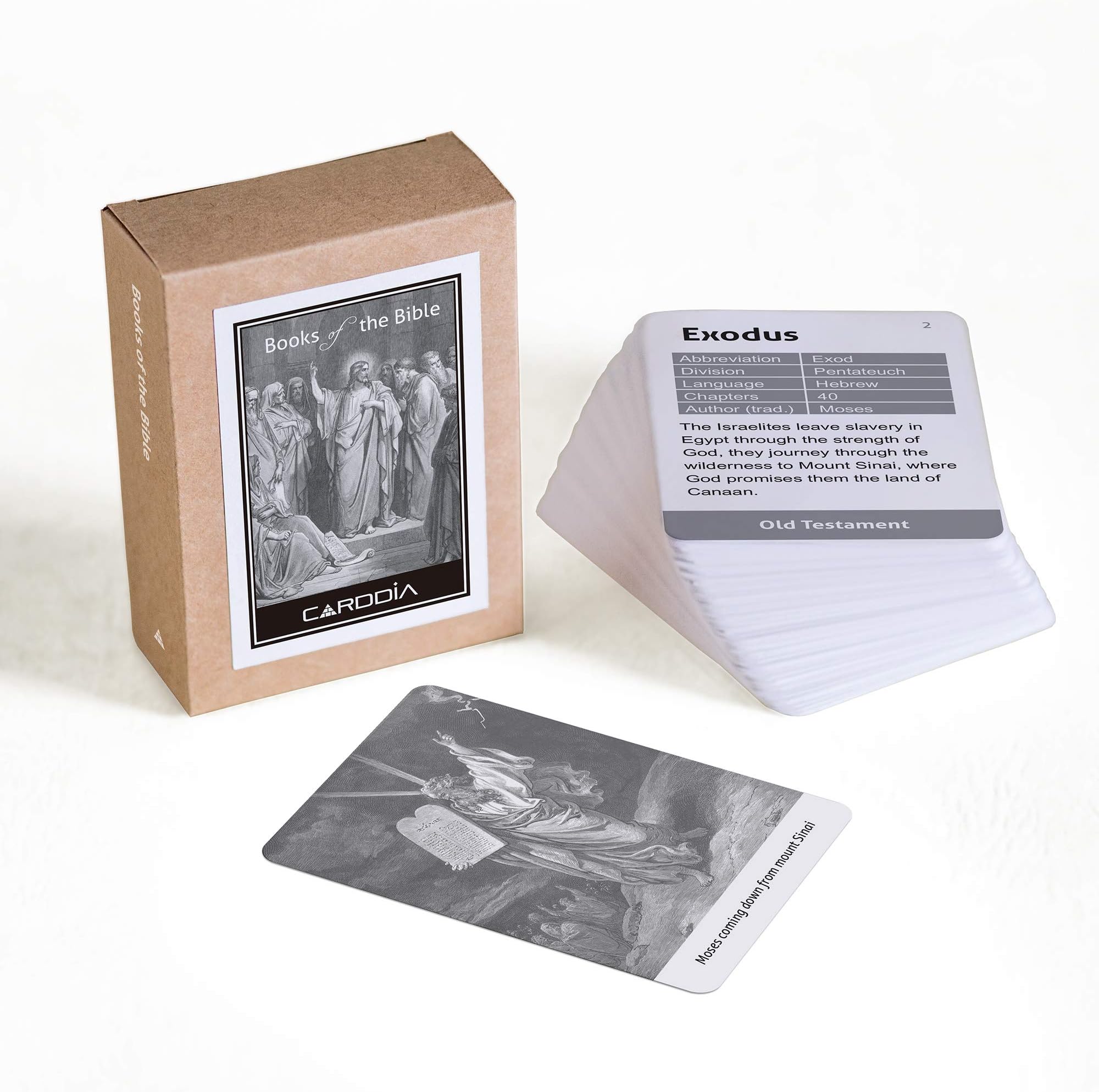 CARDDIABooks of The Bible Flashcards (with Woodcut Illustrations)