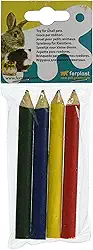 Ferplast PA 4753, Brinquedo de Roer para Roedores, Lápis Sortidos, 4 Unidades, Madeira Ferplast para Roedores e outros animais pequenos, variado
