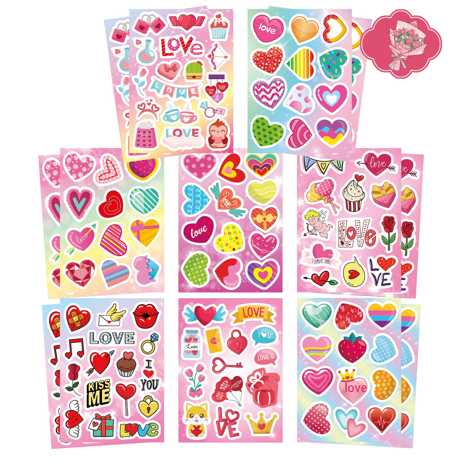Adesivo in vinile a forma di cuore blu – Adesivo in vinile ad acquerello con cuore estetico per laptop, bottiglia d'acqua, scrapbooking, regalo di San Valentino - Italia