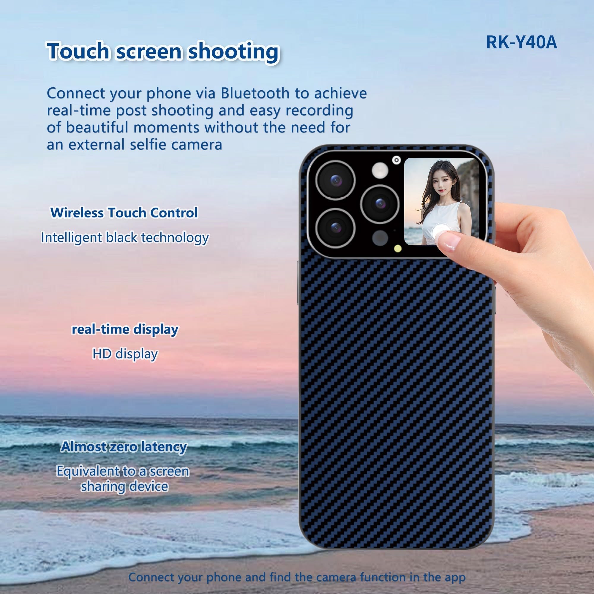 Custodia per smartphone per iPhone 16/15/14/13Pro: per schermo personalizzato, Push & More!(E)