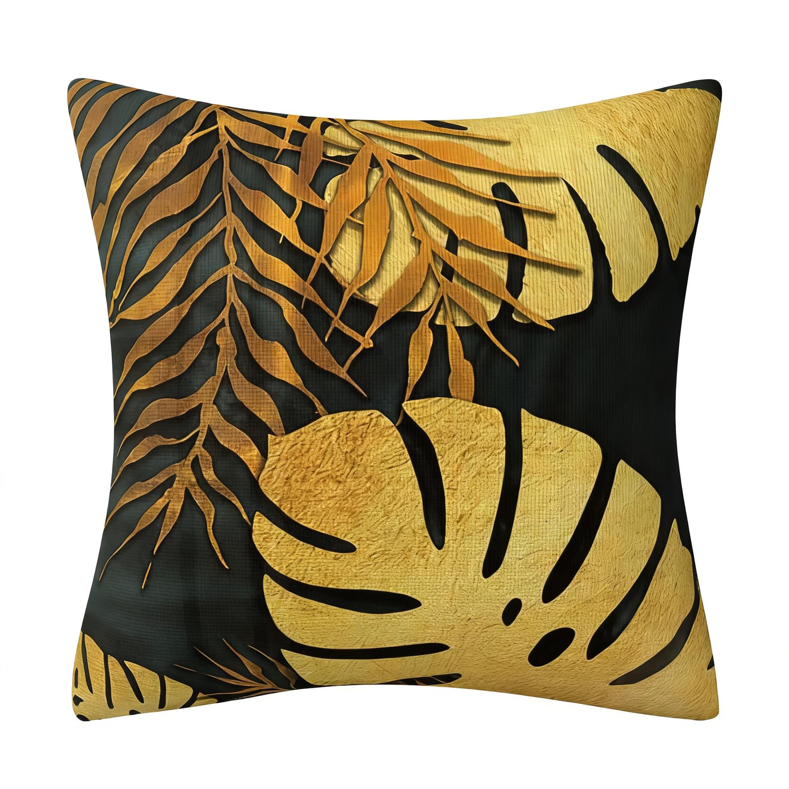 Zambuph Cushion Covers Turquoise Outdoor Pillows Emerald Green Throw Pillows Gold Throw Set Of 4 Covers Accent, #2, 45 * 45cm