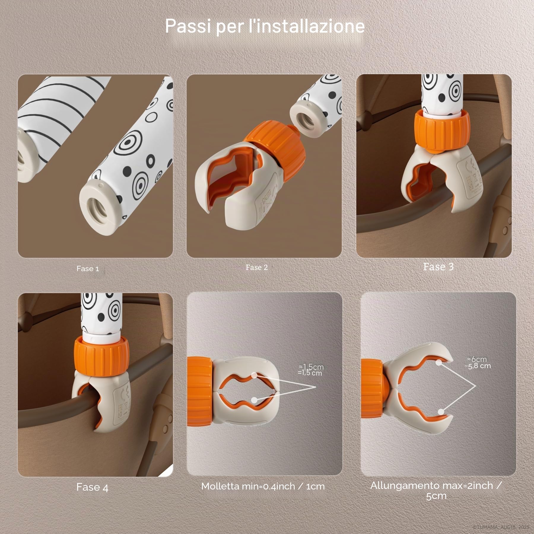 TUMAMA 2-In-1 Giochi Spirale Passeggino e Arco Viaggio Per Neonato 0 3 6 9 Mesi, Peluche Serpente Passeggino Giocattolo Gioco Per Neonati Bambina Ragazzo, Auto Carrozzina Attività Con Sonaglio Teether