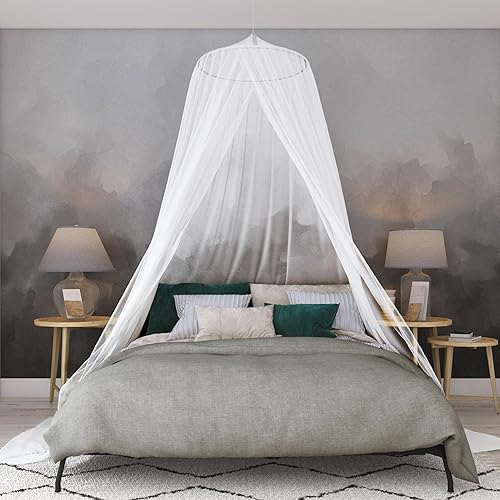 EVEN NATURALS Toldo de lujo para cama mosquitera individual King