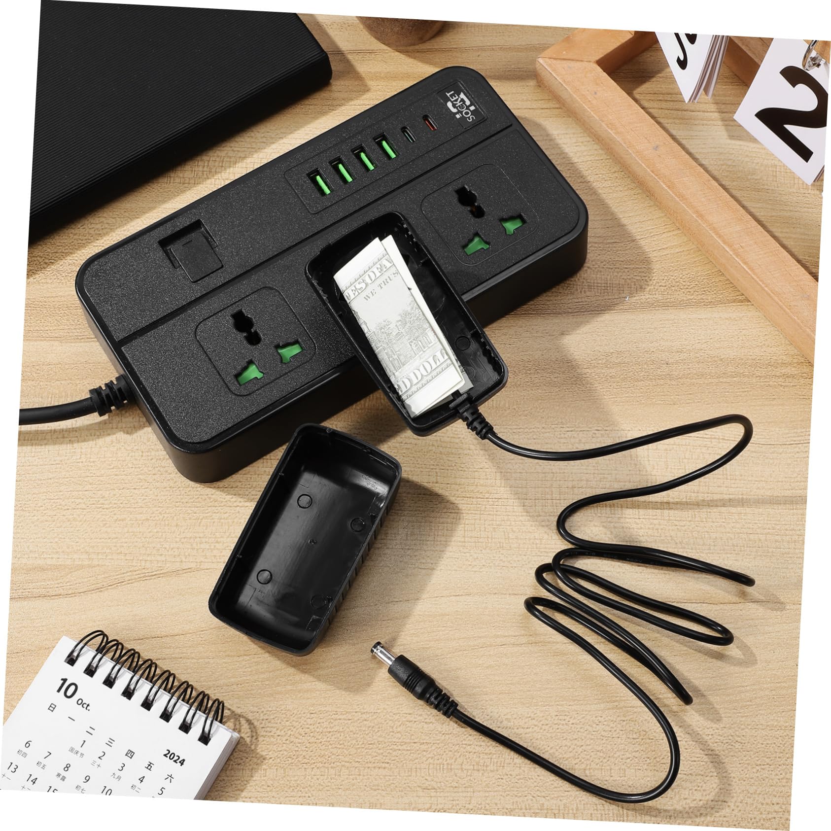 Finta Spina Caricatore con Scomparto Interno, Nero Abs