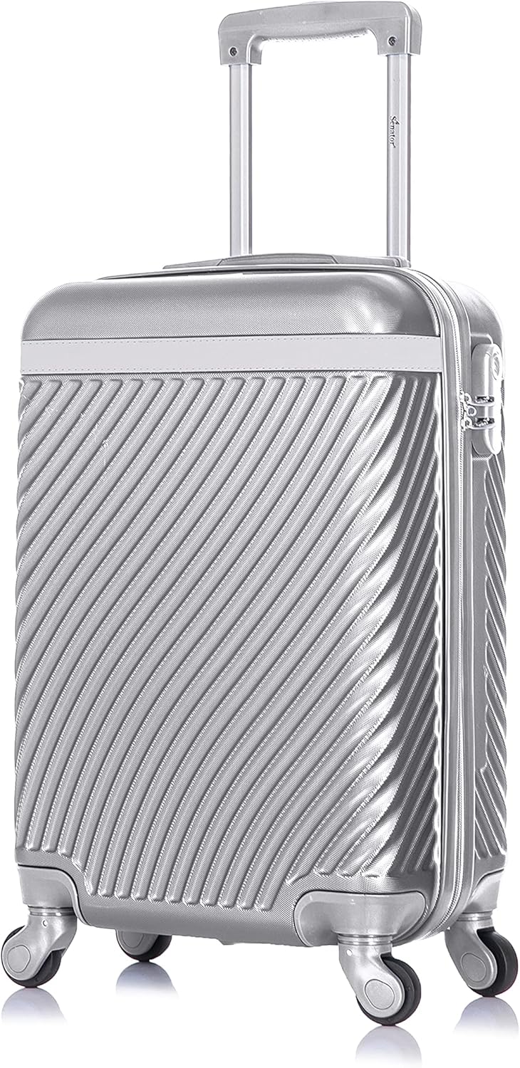 Senator Lightweight Hard Case luggage ABS carry on suitcase with 4